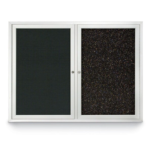 Corkboard, Burgundy/Black, 72" x 48"